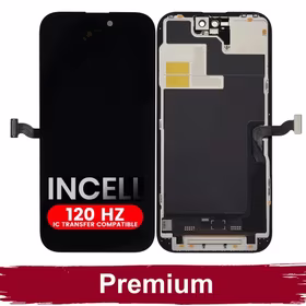 LCD ekranas suderinamas su iPhone 14 Pro juodas (120Hz / INCELL / Premium) /*Removable IC*/