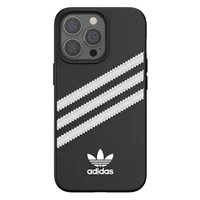 Adidas OR formuotas dėklas PU iPhone 13 Pro / iPhone 13 - juodas ir baltas