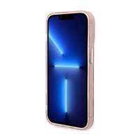 Karl Lagerfeld KLHMP14LHKCP iPhone 14 Pro 6.1" kietas dėklas rožinis / rožinis Karlas & Choupette Aliuminis Magsafe