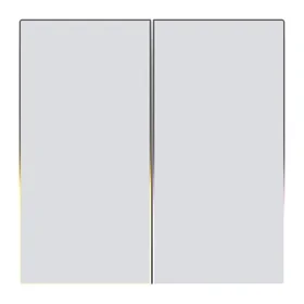 ZigBee Avatto TS60-EU-W2 jutiklinis šviesos jungiklis dvigubas TUYA (baltas)