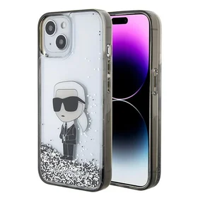 Karl Lagerfeld KLHCP15SLKKNSK dėklas telefonui iPhone 15 6.1" - skaidrus
