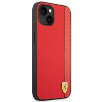 Dėklas telefonui Ferrari FEHCP14MAXRE iPhone 14 Plus 6.7 raudonas oglių pluošto dėklas