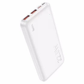 Išorinė baterija Hoco 10000 mAh PD QC 3A 22,5W J101 balta