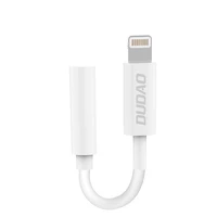 Dudao garso adapteris ausinių adapteris iš Lightning į 3.5 mm mini lizdą baltas (L16i white)