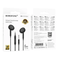 Borofone ausinės BM100 Max Fuente su mikrofonu juodos