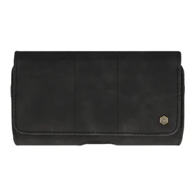 Wonder MAX diržo dėklas (DYDIS XL) Iphone 17 Pro Max/16 Pro Max/Samsung A55 5G/A53/S25 Plus/S23 FE juodas (167x83 mm)