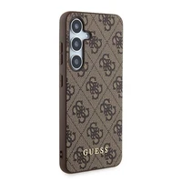 Guess 4G Metal Gold Logo dėklas telefonui Samsung Galaxy A55 - rudas