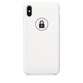 Dėklas "Silicone Case" skirtas iPhone Xs Max / White / su įpakavimu