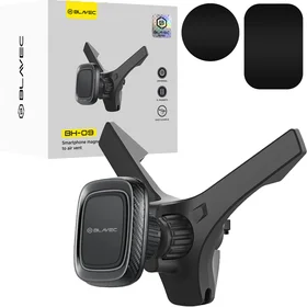 Blavec Automobilio laikiklis BH-09 magnetinis prie oro ventilio (BH09-MAVB) juodas