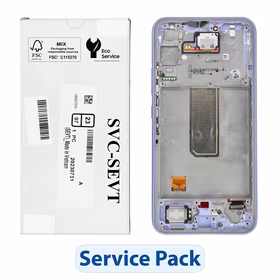 ServicePack LCD ekranas SAMSUNG A34 5G A346B violetinis GH82-31200D