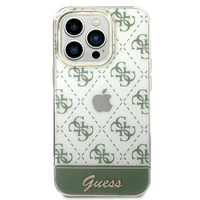 Guess 4G Pattern Script dėklas telefonui iPhone 14 Pro Max - chaki