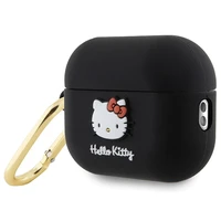 Hello Kitty silikoninis 3D Kitty galvos dėklas AirPods Pro 2 (2022/2023) - juodas