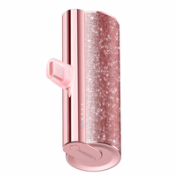 VEGER išorinė baterija 5000 mAh su įmontuotu jungtimi Type C PD QC3.0 2,4A 12W PlugOn (W0573) violetinė