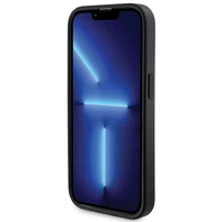 Guess 4G Metal Logo dėklas telefonui rinkinys iPhone 15 Pro Max + 5000mAh Magnetinė išorinė baterija - juoda