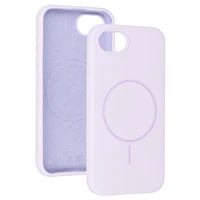 Magnetinis plonas silikoninis dėklas telefonui Iphone 16e (m) - violetinis