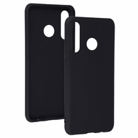 Matinis galinis dėklas telefonui HUAWEI P30 LITE juodas