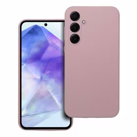 Silikoninis dėklas 2mm SAMSUNG A55 5G smėlio rožinis