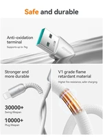 USB kabelis Joyroom S-A51 USB-A to Lightning 3A 1.2m pilkas