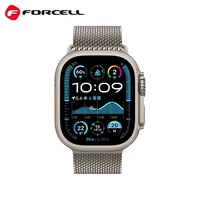 FORCELL F-DESIGN FA11 nerūdijančio plieno dirželis APPLE laikrodžiui 38 / 40 / 41 mm sidabrinis