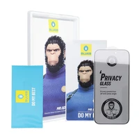 Apsauginis stiklas 5D Mr. Monkey Glass - Apple iPhone 17 juodas (Stiprus privatumas)
