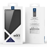 Dux Ducis Skin X Pro dėklas iPhone 17 Pro su pinigine, suderinamas su MagSafe - juodas