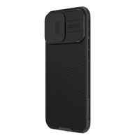Nillkin CamShield Pro dėklas telefonui iPhone 16 Pro Max su kameros dangteliu - juodas