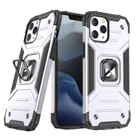 Wozinsky Ring Armor Case stovas tvirtas atsparus dėklas iPhone 13 mini sidabrinis