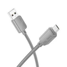 Kabelis USB A į Micro USB Hoco 2,4A 1 m X113 pilkas