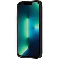 Audi sintetinės odos dėklas MagSafe iPhone 13 Pro Max - juodas