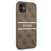 Guess 4G Stripe dėklas telefonui iPhone 11 / Xr 6.1" - Rudas