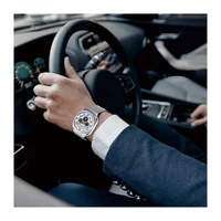 DUX DUCIS laikrodžio dirželis MILANESE nerūdijančio plieno magnetinis 47 mm sidabro spalvos