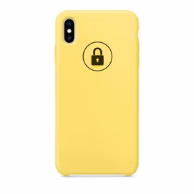 Dėklas "Silicone Case" skirtas iPhone X (XS) / Canary Yellow / su įpakavimu