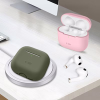 Tech-Protect Silikoninis dėklas ausinėms Apple AirPods 4 - juodas