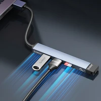 Orico AH-A13 USB-A Hub prijungimo stotelė 1x USB-A 3.0 + 3x USB-A 2.0 - pilka