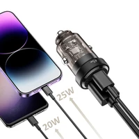 Tech-Protect CC45W automobilinis įkroviklis USB-C PD 45W / USB-A QC 3.0 - juodas