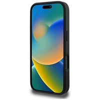 Karl Lagerfeld HC 3D Guminis Dvigubų Galvų dėklas iPhone 16 Pro Max - juodas