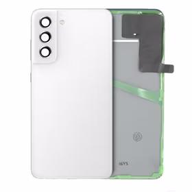 Galinis dangtelis suderinamas su Samsung G990 S21 FE / baltas / (su kameros lęšiu) OEM