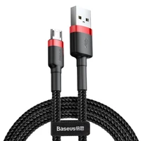 Baseus Cafule Micro USB kabelis 1.5A 2m (raudonas + juodas)