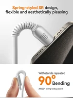 USB kabelis Joyroom S-A51 USB-C to Lightning 30W 1.2m pilkas