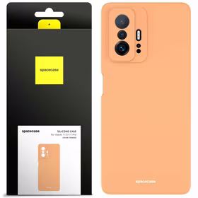 Spacecase silikoninis dėklas Xiaomi 11T/11T Pro oranžinis