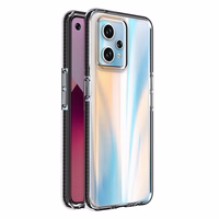 Spring Case Realme 9 Pro+ / Realme 9 silikoninis dangtelis su rėmeliu juodas