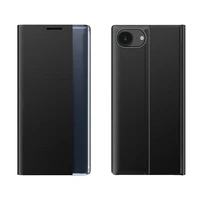 Naujas Sleep Case dėklas telefonui iPhone 16e su stovu - juodas