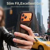 Tech-Protect MagHybrid MagSafe dėklas iPhone 17 Pro juodas ir raudonas