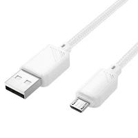 Kabelis USB A į Micro USB Hoco 2,4A 1 m X113 baltas