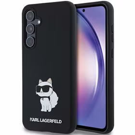 Karl Lagerfeld Silikoninis Choupette dėklas Samsung Galaxy A35 - juodas