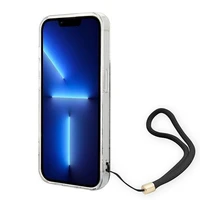 Guess GUOHCP14LH4STW iPhone 14 Pro 6.1 "rudas / rudas kietas dėklas 4G spauda Dirželis