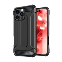 Hybrid Armor dėklas telefonui iPhone 16 Pro Max - juodas