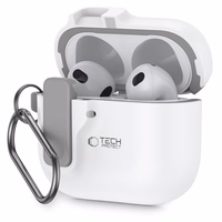 Tech-Protect plonas kablio dėklas AirPods 4 - baltas