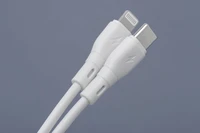 BLUE STAR ECO kabelis 2,4A 27W Type C į Lightning PJ72-18-3 1m baltas