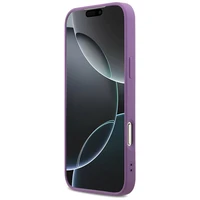 Guess Fiksuotas Blizgus Didelis 4G dėklas telefonui iPhone 17 Pro Max - violetinė